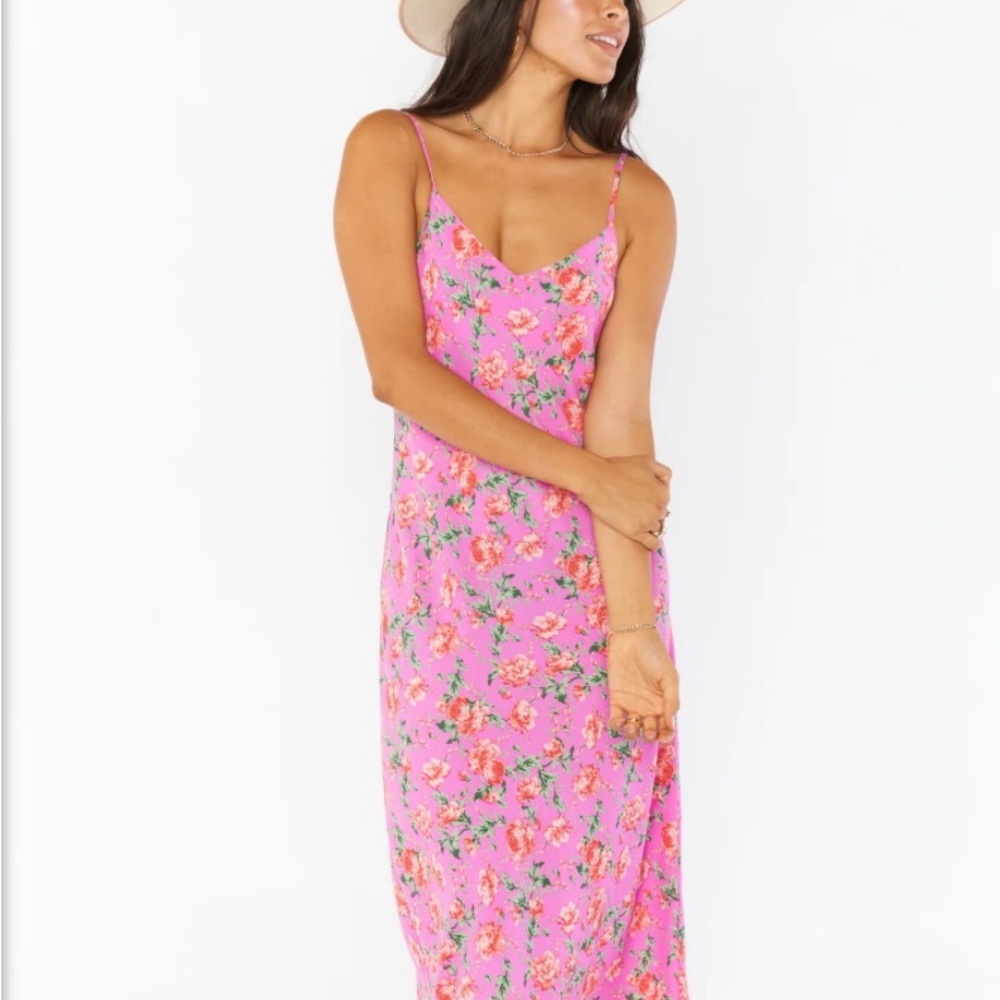 Show me your Mumu zio dress chantell floral women’s pink maxi dress - Picture 2 of 7